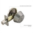 Design House Metal Single Cylinder Deadbolt with 6-Way Latch in Polished Brass