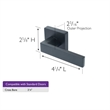 Design House Karsen Metal Dummy Door Lever in Matte Black Finish