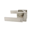 Design House Karsen Metal Adjustable Entry Door Lever in Satin Nickel/Silver