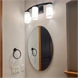 Design House Kelton Modern Brass Towel Ring in Matte Black Finish