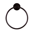 Design House Kelton Modern Brass Towel Ring in Matte Black Finish