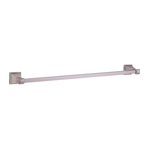 Design House Torino 24-Inch Brass Towel Bar in Satin Nickel/Silver