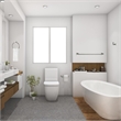 Design House Graz 4-Piece Metal Bathroom Accessory Kit in Polished Chrome/Silver