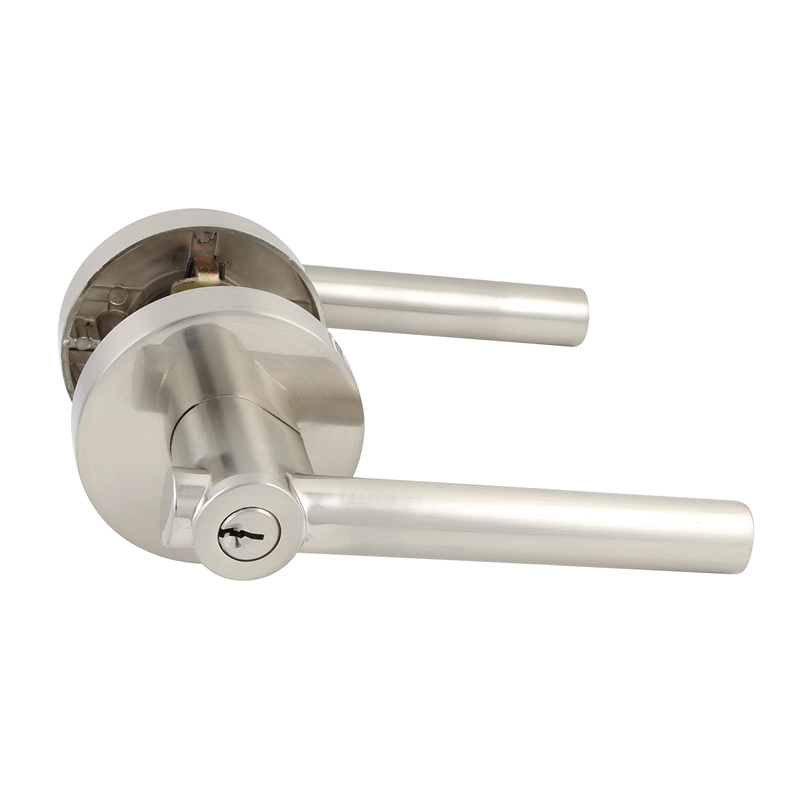 Design House Eastport Metal Adjustable Entry Lever in Satin Nickel/Silver
