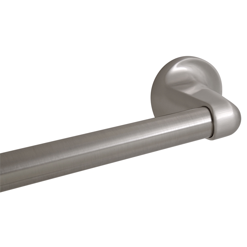 Design House Alta Bay 24-Inch Metal Towel Bar in Satin Nickel/Silver