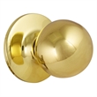 Design House Brass Ball 2-Way Latch Privacy Door Knob in Polished Brass