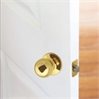 Design House Brass Ball 2-Way Latch Privacy Door Knob in Polished Brass