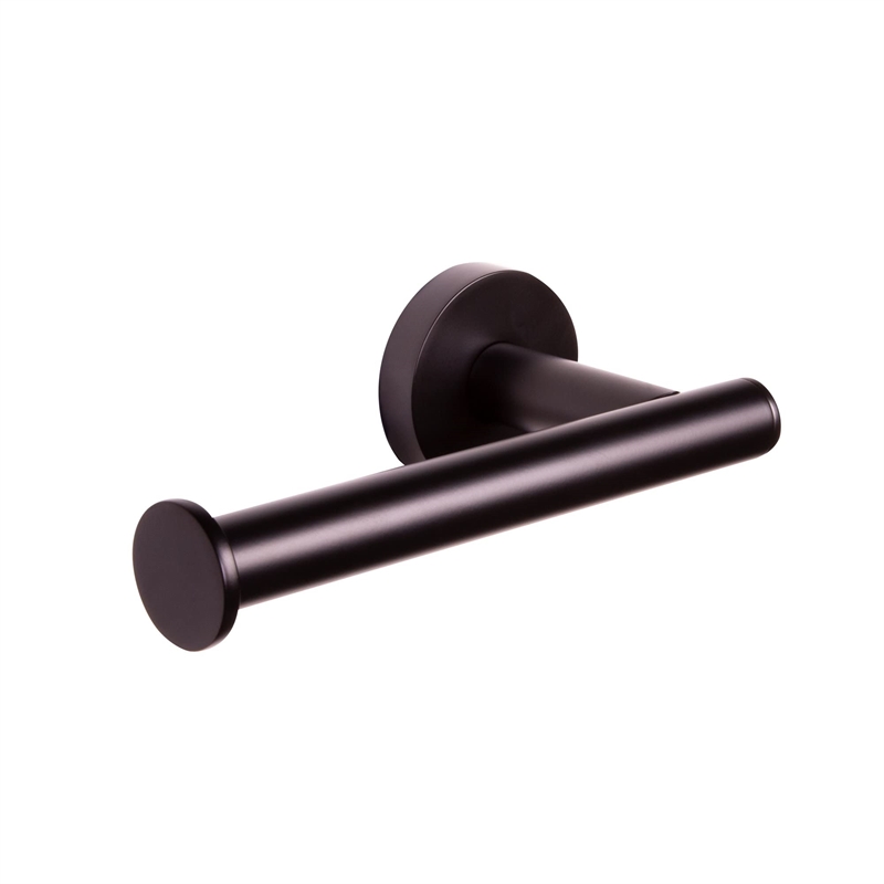 Design House Kelton Brass Toilet Paper Holder in Matte Black