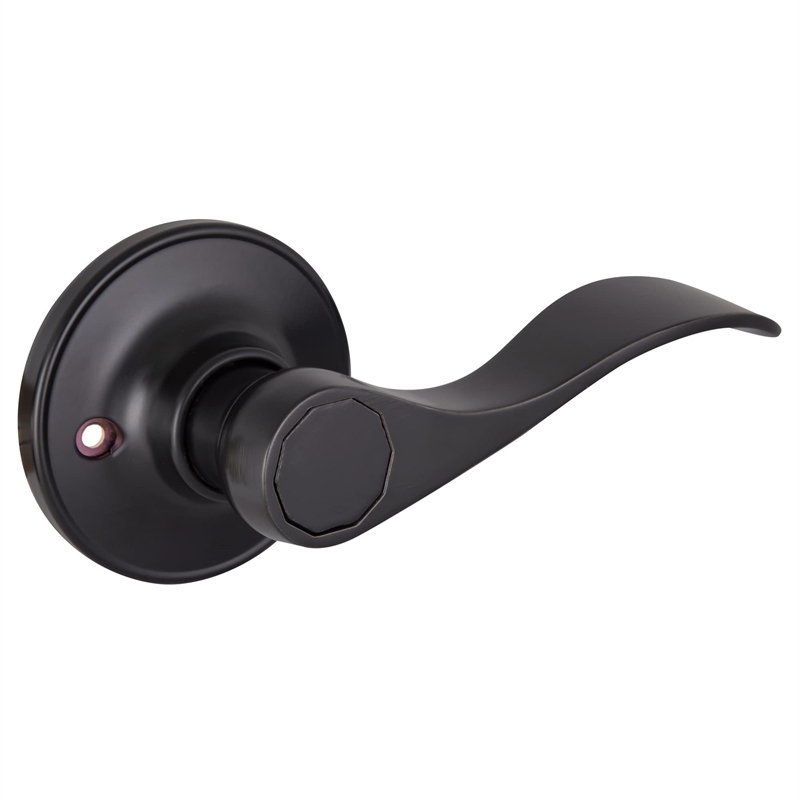 Design House Springdale Brass Dummy Door Handle in Matte Black