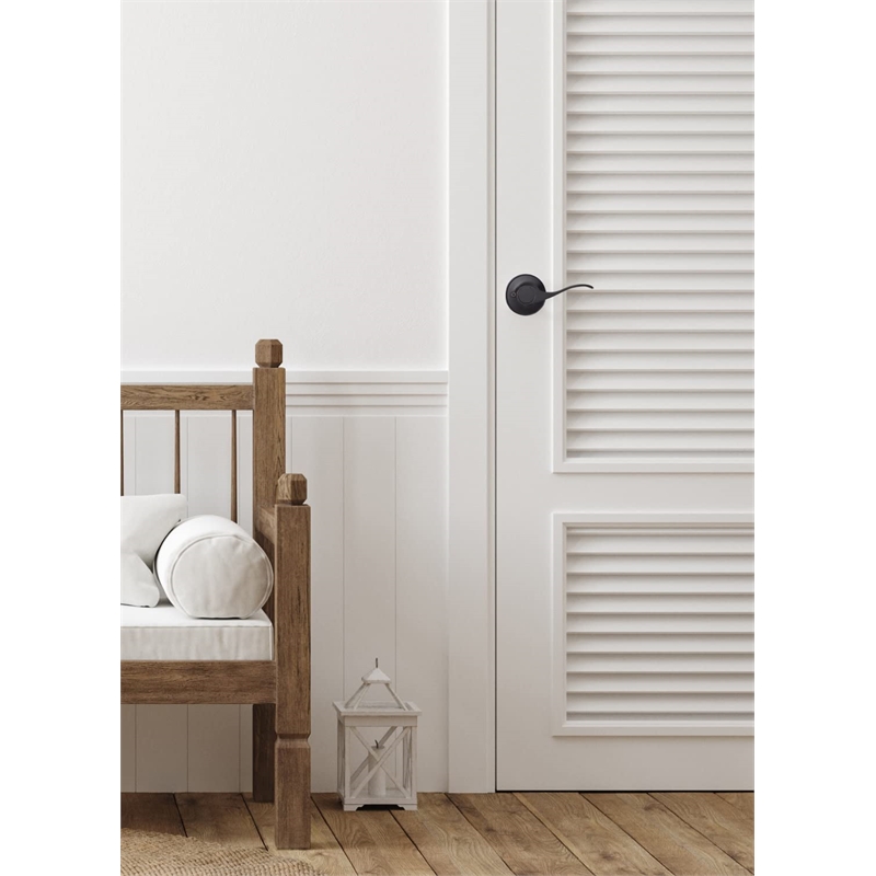 Design House Springdale Brass Dummy Door Handle in Matte Black