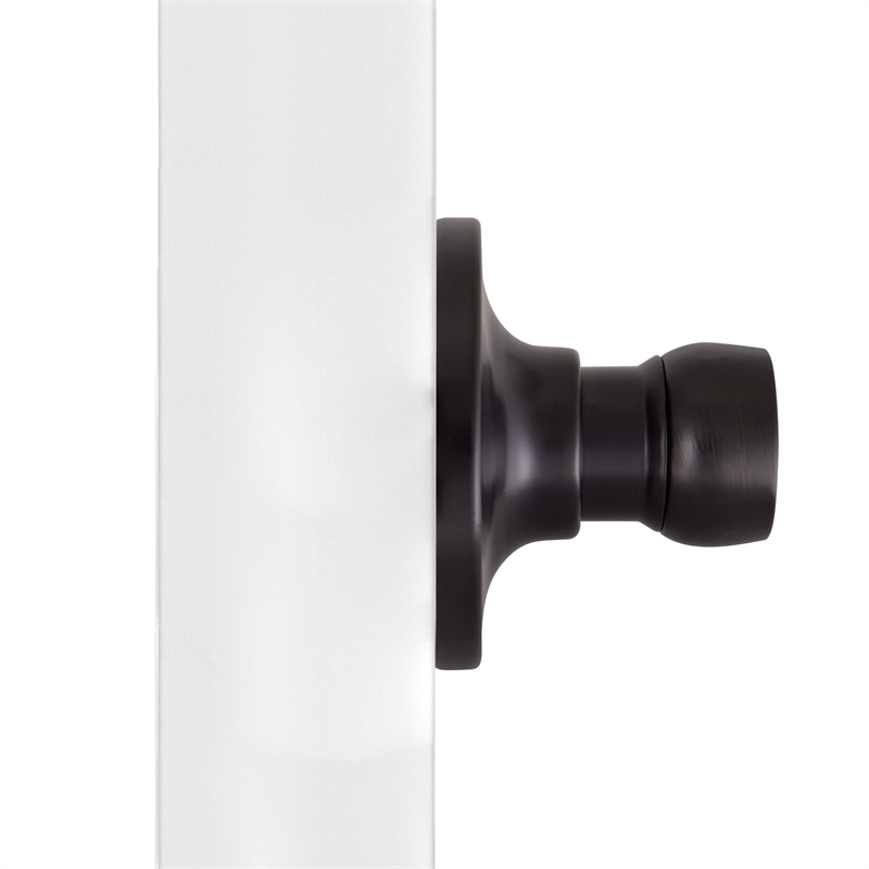 Design House Springdale Brass Dummy Door Handle in Matte Black