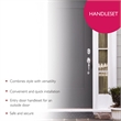 Design House Brass Coventry Door Handle Set in Polished Chrome/Silver