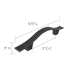 Metro Metal Cabinet Pull in Satin Nickel  10 Pack
