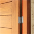 Square Corner Stainless Steel Door Hinge in Satin Nickel  3.5 Inch  10 Pack