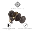 Cambridge Brass Passage Door Knob in Oil Rubbed Bronze