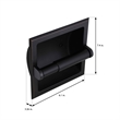 Millbridge Recessed Metal Toilet Paper Holder in Oil Rubbed Bronze