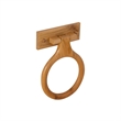 Dalton Wood Towel Ring in Honey Oak