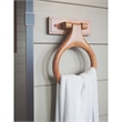 Dalton Wood Towel Ring in Honey Oak
