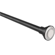 Design House Heavy Duty Expandable Steel Shower Rod 42 to 72 in Matte Black