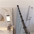Design House Heavy Duty Expandable Steel Shower Rod 42 to 72 in Matte Black
