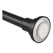 Design House Heavy Duty Expandable Steel Shower Rod 42 to 72 in Matte Black