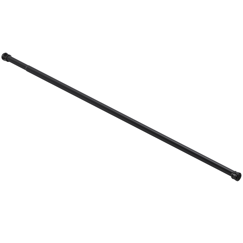 Design House Expandable Stainless Steel Shower Rod 36 to 63 in Matte Black