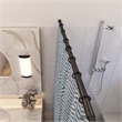 Design House Stainless Steel 42 to 72in Adjustable Shower Rod in Matte Black