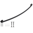 Design House Stainless Steel Curved Shower Rod in Matte Black 44 to 66in