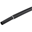 Design House Stainless Steel Curved Shower Rod in Matte Black 44 to 66in