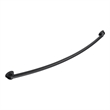 Design House Stainless Steel Curved Shower Rod in Matte Black 44 to 66in