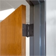 Stainless Steel Door Hinge in Matte Black 4.5 Inch 5/8 Inch Radius 6 Pack