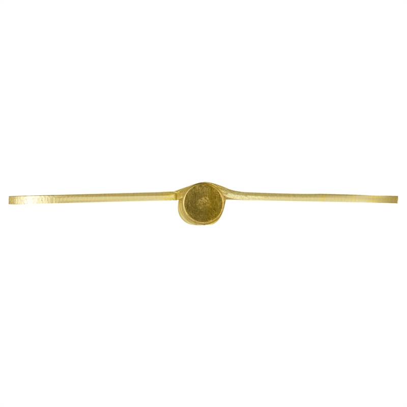Stainless Steel Door Hinge in Satin Brass 4 Inch 5/8 Inch Radius 12 Pack