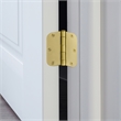 Stainless Steel Door Hinge in Satin Brass 3 1/2 Inch 5/8 Inch Radius 6 Pack