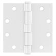 Stainless Steel Door Hinge in Painted White 4 1/2 Inch 5/8 Inch Radius 9 Pack