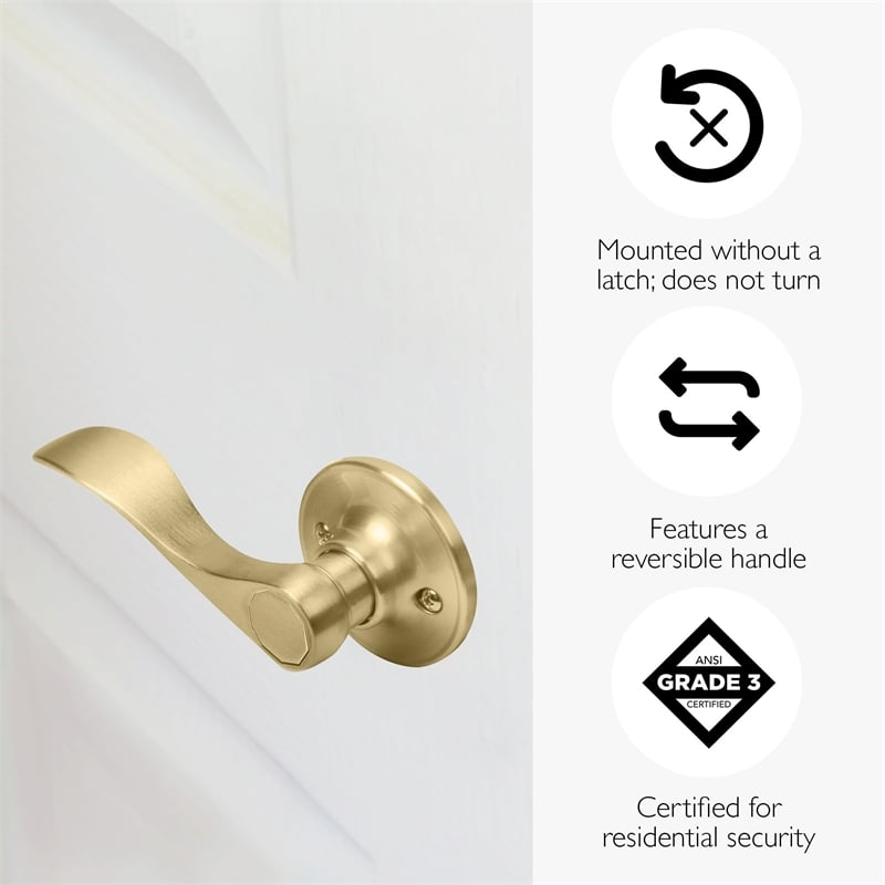 Design House Springdale Satin Gold Door Handle