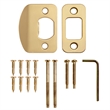 Design House Coventry 2-Way Adjustable Brass Door Handle Set in Gold