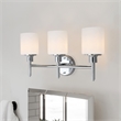 Design House Aubrey 3-Light Stainless Steel Vanity Light in Polished Chrome