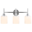 Design House Aubrey 3-Light Stainless Steel Vanity Light in Polished Chrome