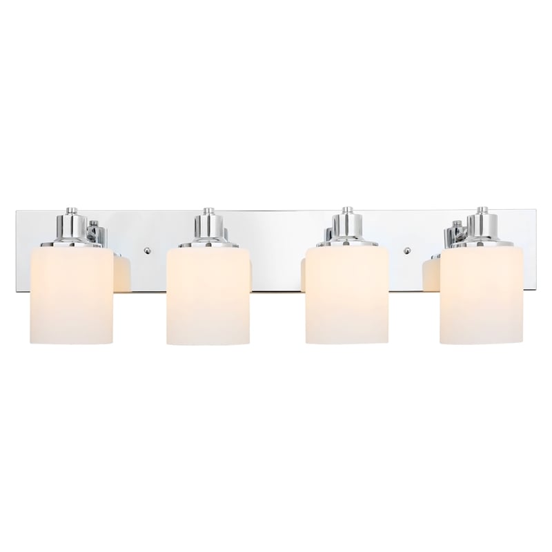 Design House Dane 4-Light Stainless Steel Vanity Light in Polished Chrome