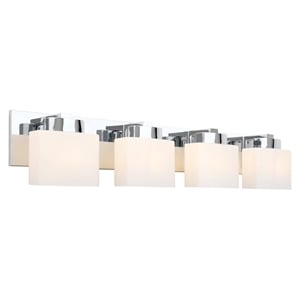 Design House Dove Creek 4-Light Stainless Steel Vanity Light in Polished Chrome