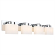 Design House Dove Creek 4-Light Stainless Steel Vanity Light in Polished Chrome