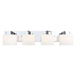 Design House Dove Creek 4-Light Stainless Steel Vanity Light in Polished Chrome