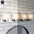 Design House Dove Creek 4-Light Stainless Steel Vanity Light in Polished Chrome