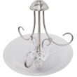Design House Willowdale Traditional Metal Pendant Light in Satin Nickel