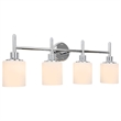 Design House Aubrey 4-Light Stainless Steel Vanity Light in Polished Chrome