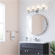 Design House Aubrey 4-Light Stainless Steel Vanity Light in Polished Chrome