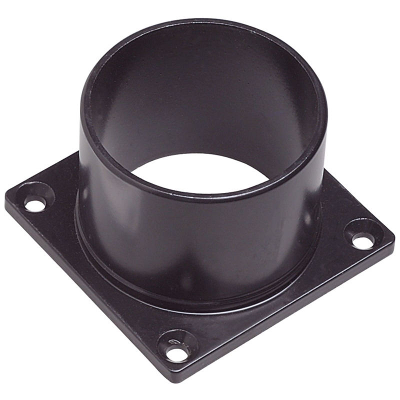 Design House Pier Base and Oak Creek Outdoor Aluminum Post Top Light in Black