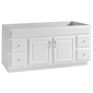 Design House Concord Bathroom Vanity Without Top in White Fully Assembled