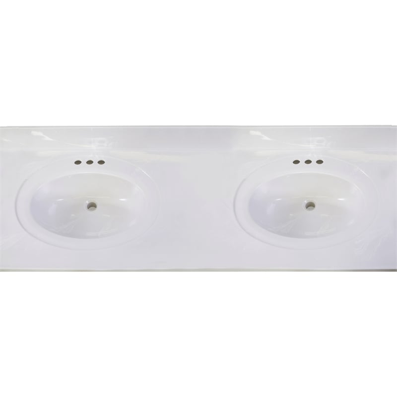Design House Concord Vanity in White with Cultured Marble Top Fully Assembled
