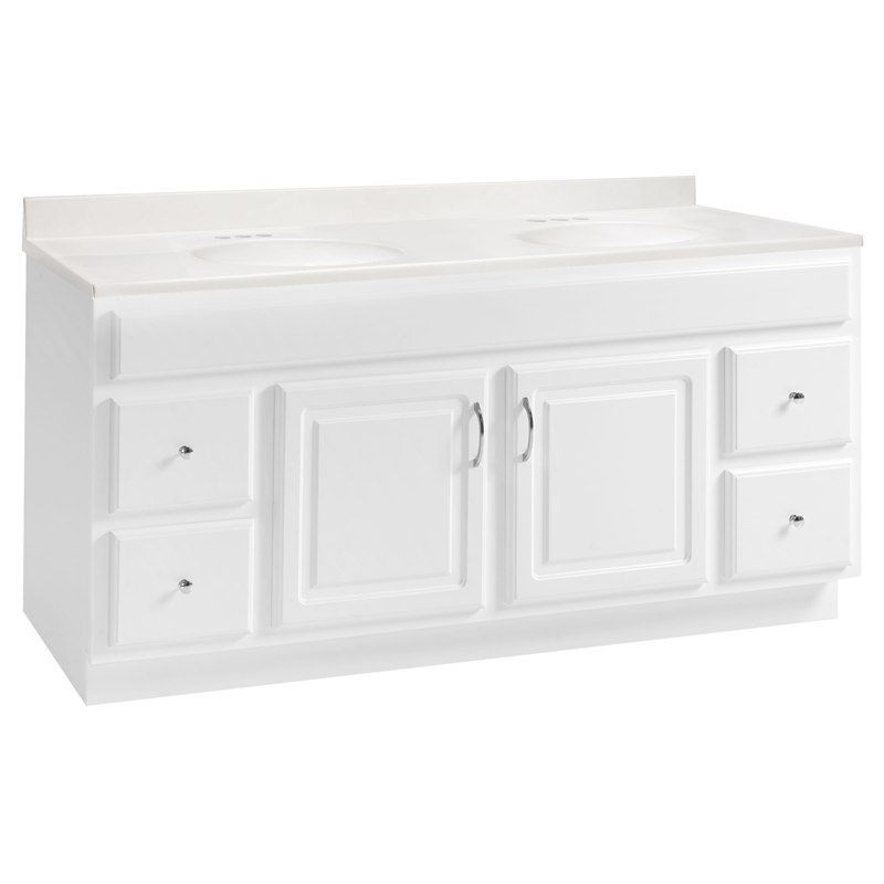 Design House Concord Vanity in White with Cultured Marble Top Fully Assembled